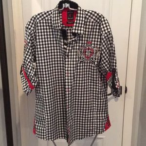 Checkered Black and White Shirt